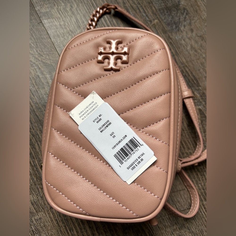 Tory Burch KIRA CHEVRON
POWDER COATED N/S CROSSBODY
